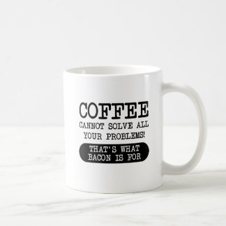 Coffee Versus Bacon Funny Mug