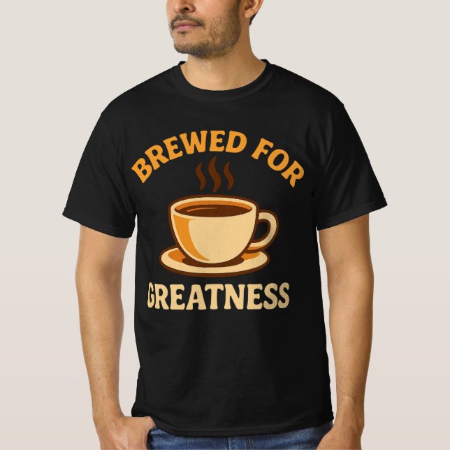 Coffee Vibes T-Shirt – Brewed Style for Caffeine L (Front)