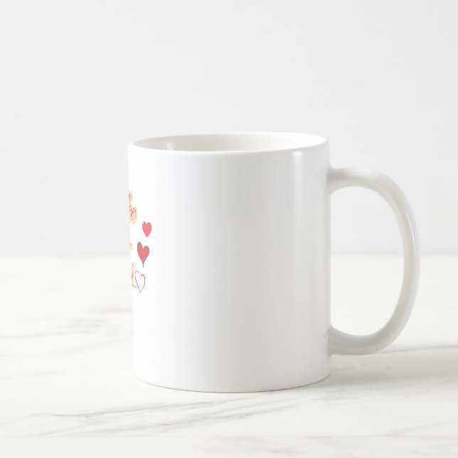  "Coffee Vibes: Textual Tranquillity" Coffee Mug (Right)