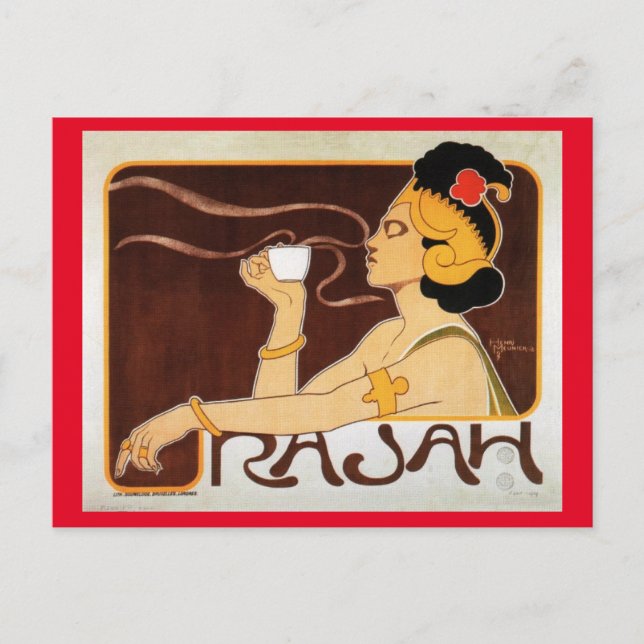 Coffee, Vintage Advertisement Postcard (Front)