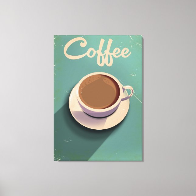Coffee Vintage commercial Canvas Print (Front)