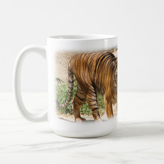 Coffee wakes up the Tiger! Coffee Mug (Left)