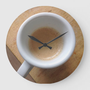 Coffee Wall round clock