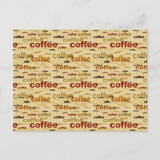 Coffee Wallpaper Postcard (Front)
