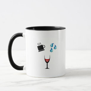 "Coffee Water Wine Repeat" Mug