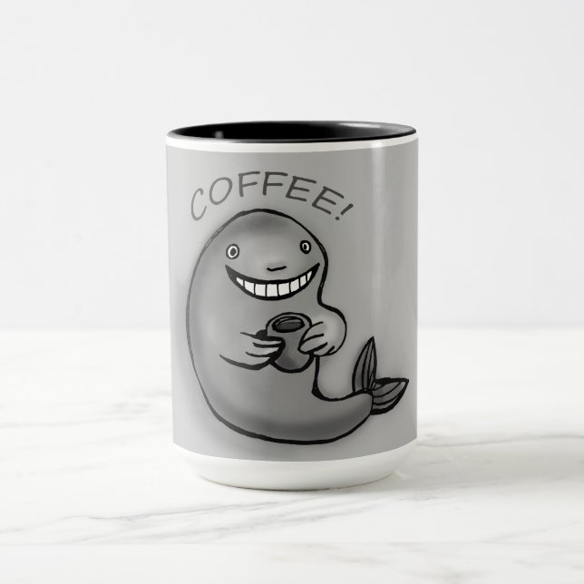 coffee whale  mug (Center)