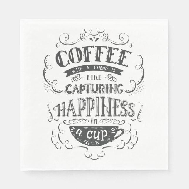 Coffee With A Friend Napkin (Front)