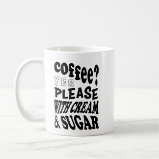 coffee with cream and sugar mug
