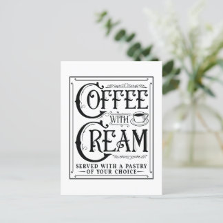 Coffee with Cream Postcard