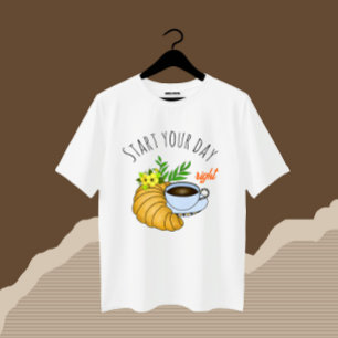Coffee with croissant T-Shirt