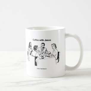Coffee With Jesus Characters Mug