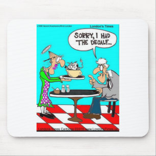 Coffee Without Cows Funny Tees Mugs & Gifts Mouse Mat