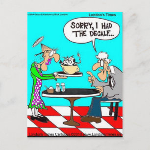 Coffee Without Cows Funny Tees Mugs & Gifts Postcard