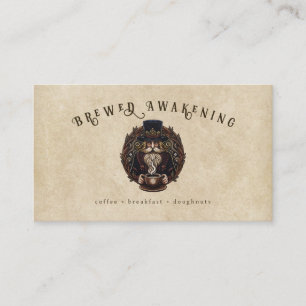 coffee wizard breakfast  business card