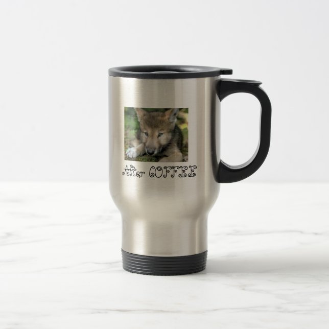 Coffee Wolf Travel Mug (Right)