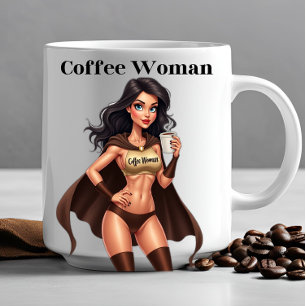 COFFEE WOMAN BREAK TIME Funny Novelty Office Gift Mug