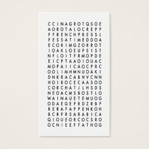 coffee word search puzzle