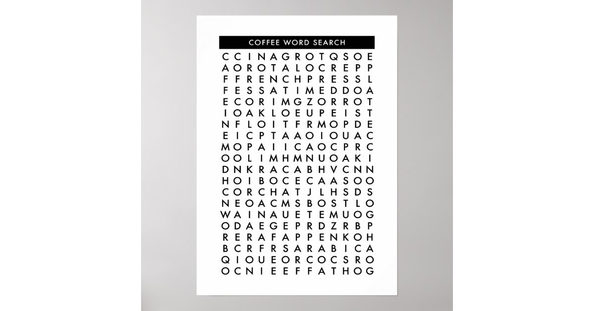 coffee-word-search-puzzle-poster-zazzle