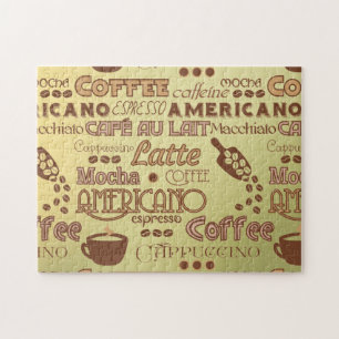 Coffee Words Jigsaw Puzzle