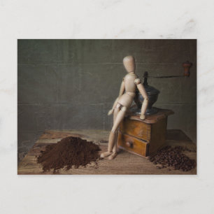 Coffee Worker Postcard