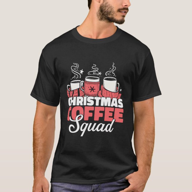 Coffee Xmas Roasting - Cafe Roaster Barista Coffee T-Shirt (Front)