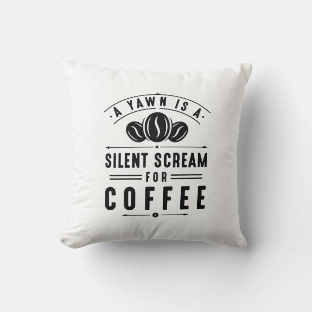Coffee Yawn Cushion (Front)