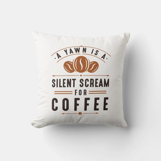 Coffee Yawn Cushion (Front)