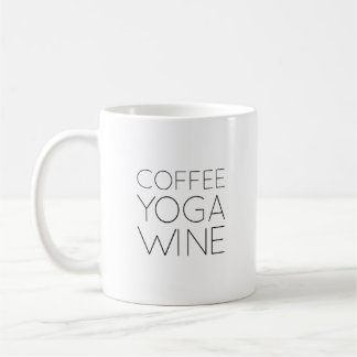 Coffee Yoga Wine Coffee Mug