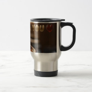 Coffee & You Heart Stainless Travel Mug