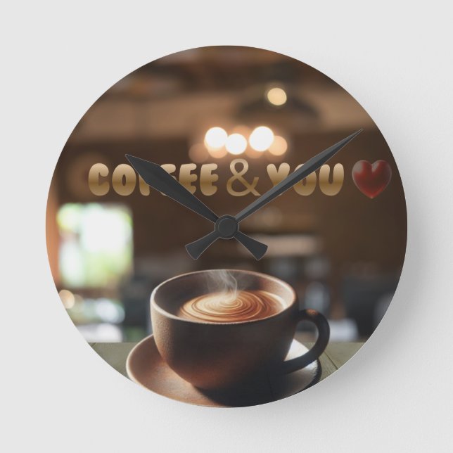 Coffee & You Wall Clock (Front)