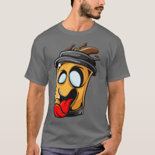 Coffee Zombie Illustration T-Shirt