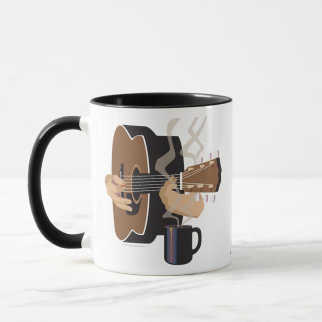 Coffeehouse Guitar Mug (Left)