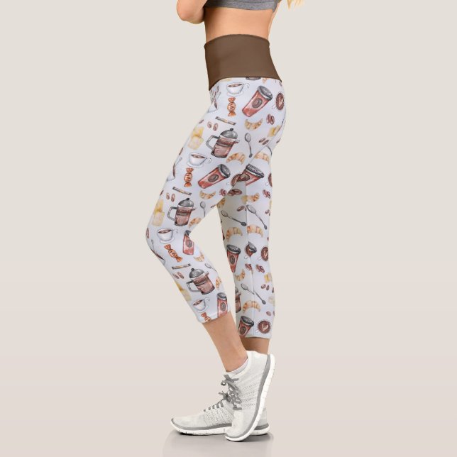 Coffee'n'Treats Capri Leggings (Left)
