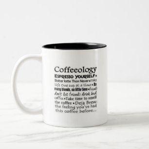 Coffeeology Two-Tone Coffee Mug