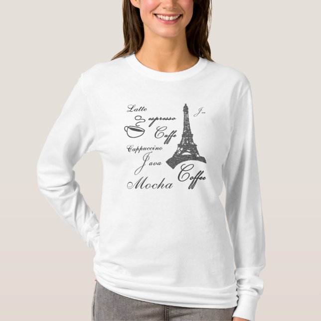 Coffees Lovers Java Paris Womens Shirt (Front)