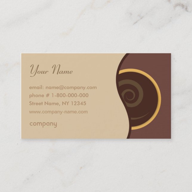 CoffeeShop Business Card (Front)