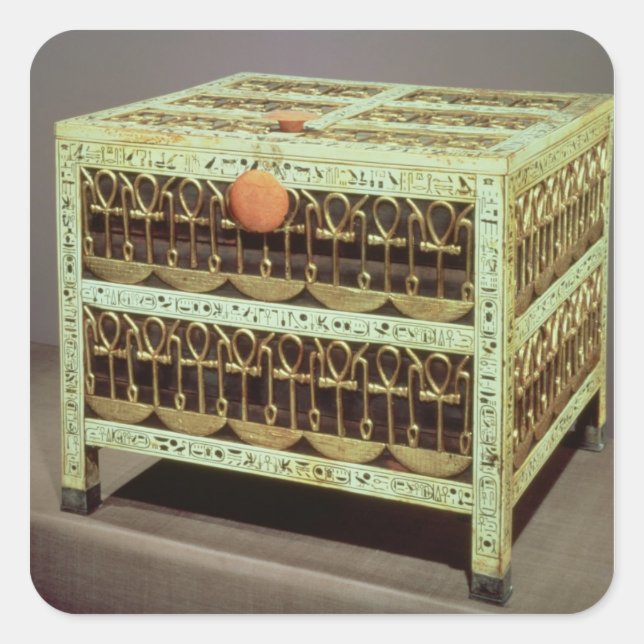 Coffer from the treasury of tomb of square sticker (Front)