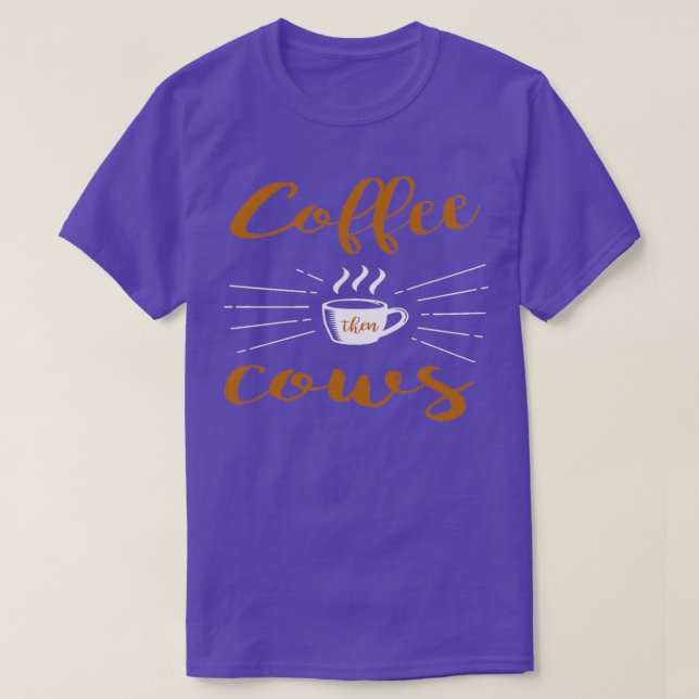 CoffeThen Cows T-Shirt (Design Front)