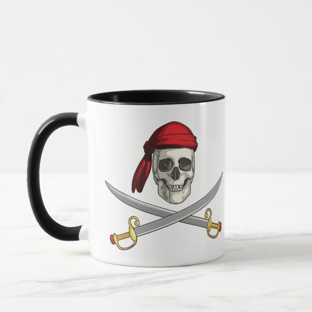 Cofffee Mug-Pirate Skull Mug (Left)