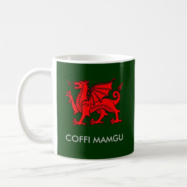 Coffi Mamgu - Nan's Coffee in South Welsh Coffee Mug (Left)