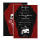 Coffin Ebony (Red) Wedding Invitation