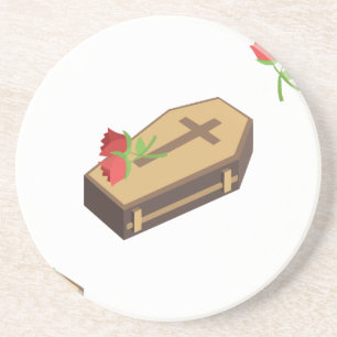 coffin emojis coaster