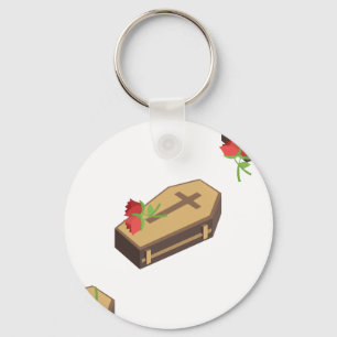 coffin emojis key ring