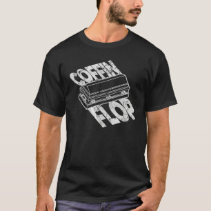 Coffin Flop Distressed Coffin Graphic T-Shirt