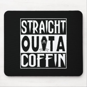 Coffin Funny Vampire Halloween Puns Mouse Mat