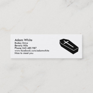 Coffin Mini Business Card