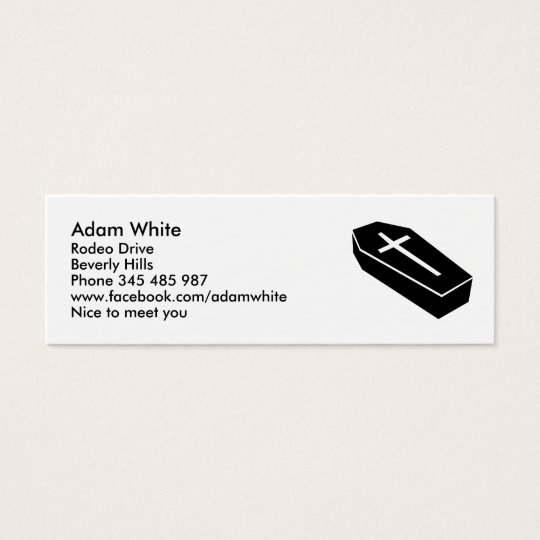 Coffin Mini Business Card