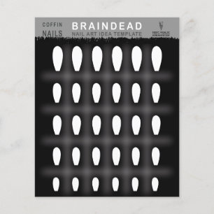 Coffin Nail Art Template Braindead Flyer
