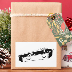 Coffin Opening Rectangular Sticker