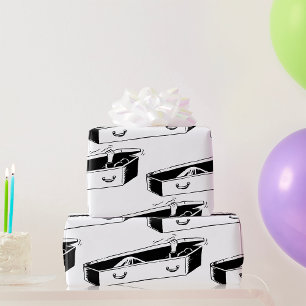 Coffin Opening Wrapping Paper